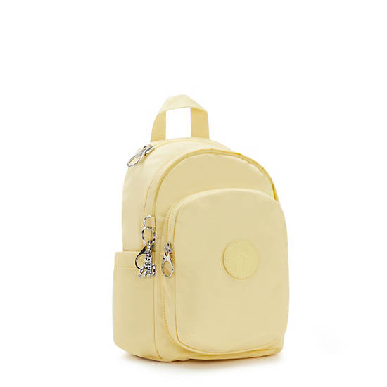 Kipling Delia Mini Backpacks Soft Yellow | AU 1567JP